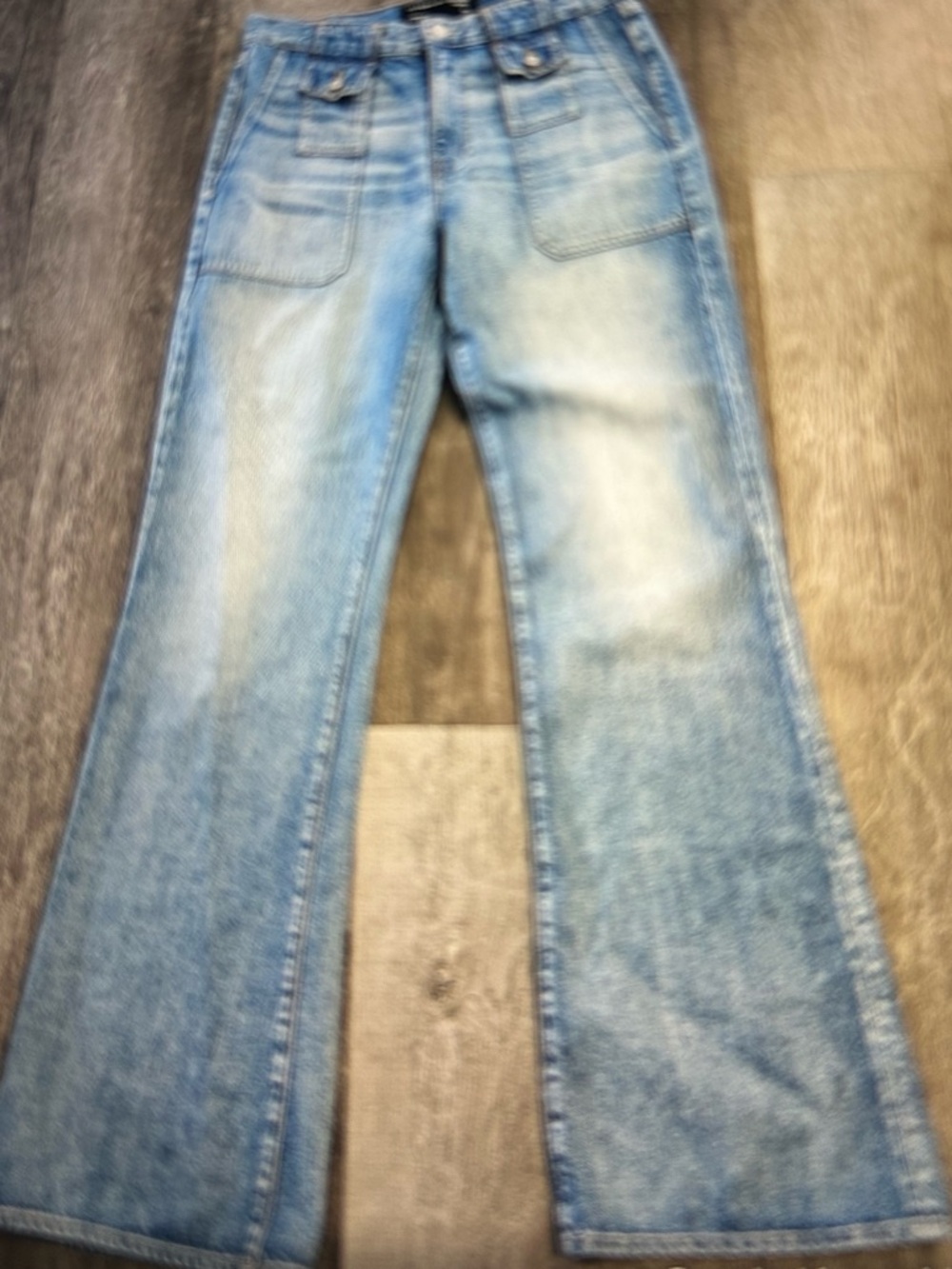 Veronica Beard Light Blue Flare Jeans - Picture 2 of 2